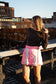 Pink Whip Wrap Skirt