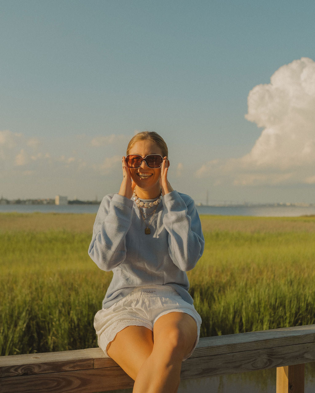 White Eyelet Shorts