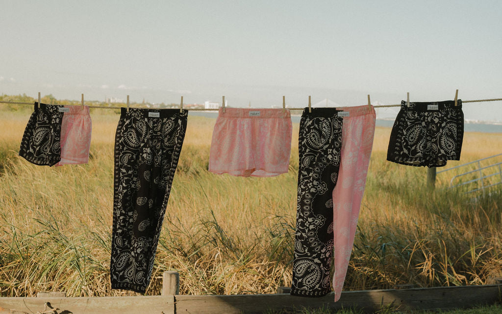 Black Bandanna Shorts