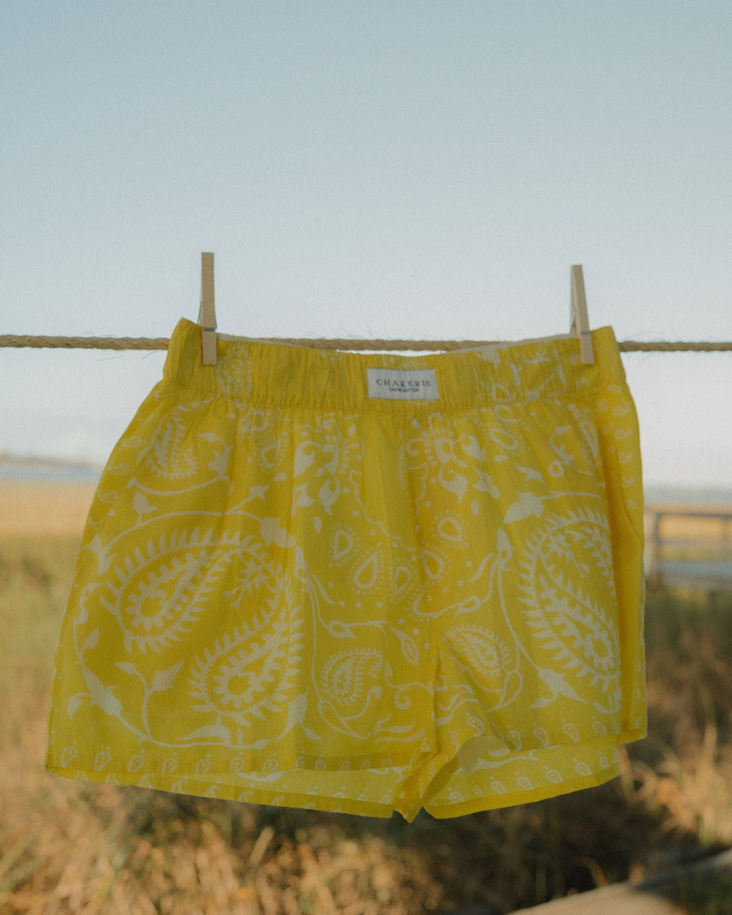 Yellow Bandana Shorts