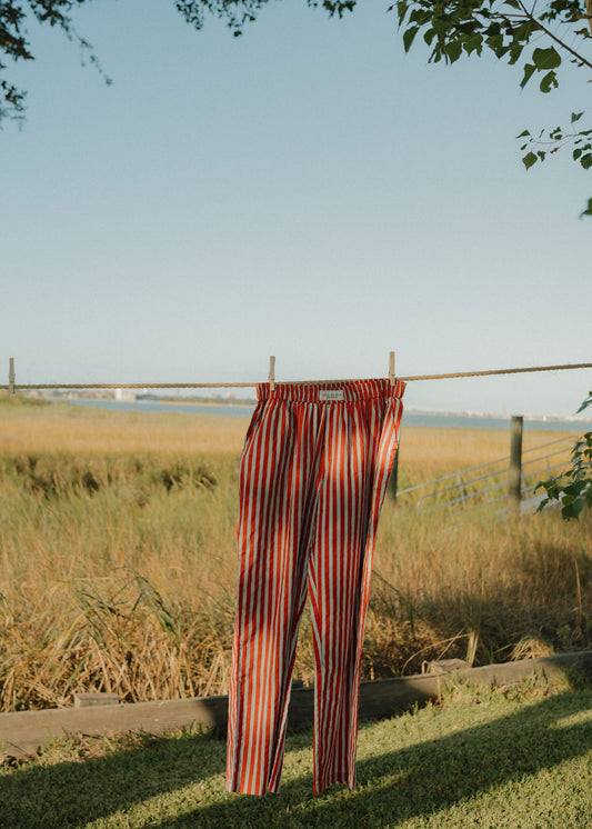 Red & Blue Stripped Pants