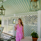 Pink Silk Beaded Maxi