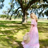 Pink Bandana Abigail Maxi Cap Sleeve
