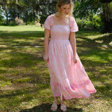 Pink Bandana Abigail Maxi Cap Sleeve