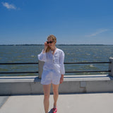 White Linen Brooke Top