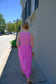 Hot Pink Check Aimee Maxi