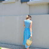 Turquoise Dotted Aimee Maxi