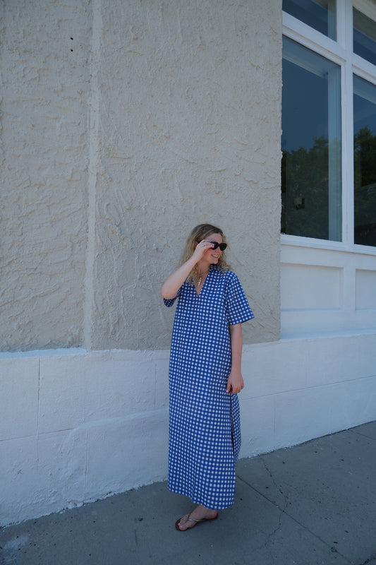 Anna Checkered Maxi