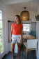 White Embroidered Shorts