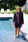 Navy Eyelet Boyfriend Dress