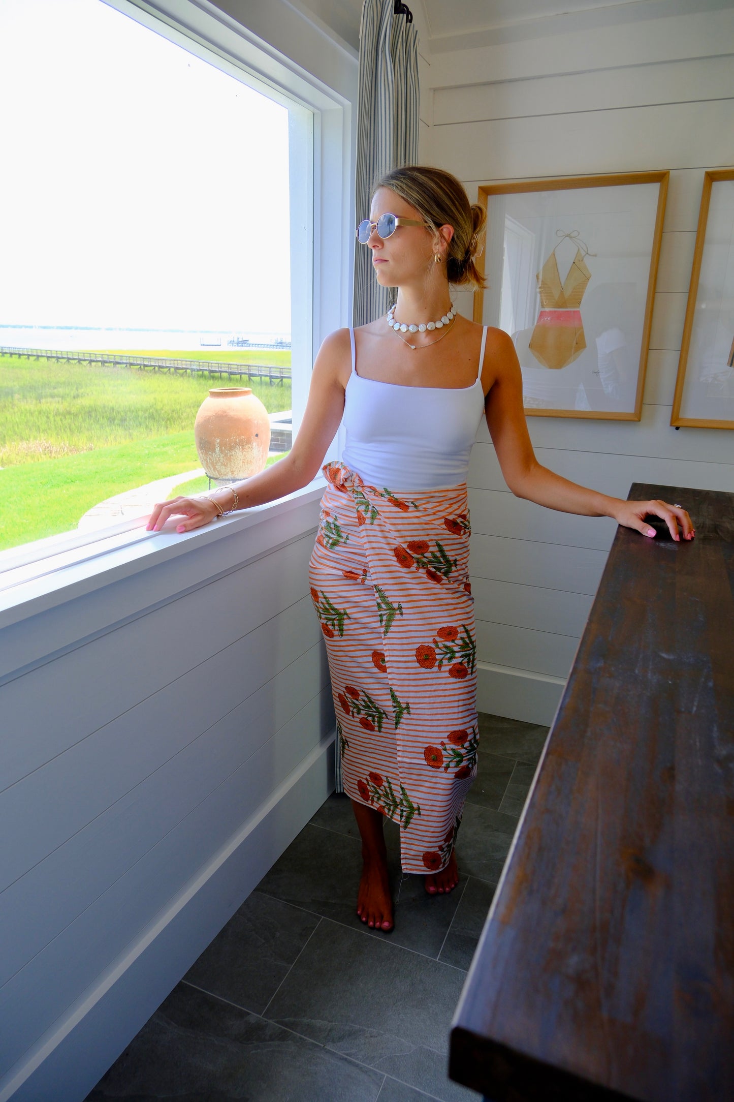 Orange Milos Sarong