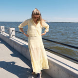 Yellow Eyelet Mary Hope Skirt & Carter Blouse