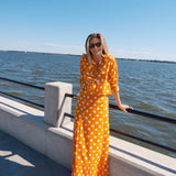 Orange and White Polka Dot Mary Hope Skirt & Carter Top