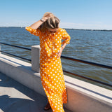 Orange and White Polka Dot Mary Hope Skirt & Carter Top