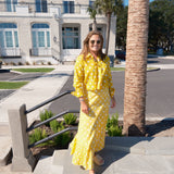 Yellow and White Polka Dot Carter Top