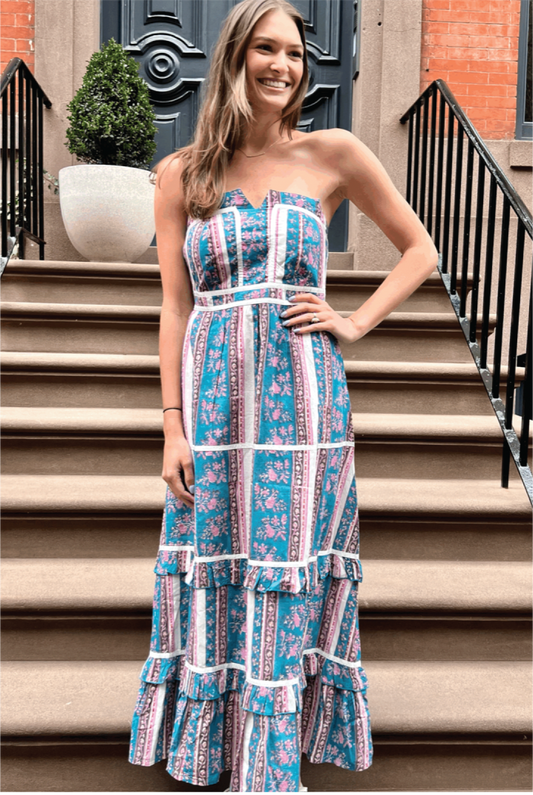 Ella Quilted Pattern Maxi