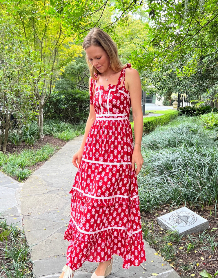 Ella Red Maxi