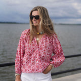 Pink Floral Karen Top