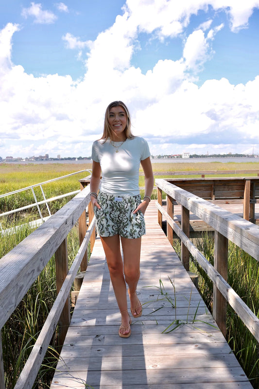 Green Vine Shorts