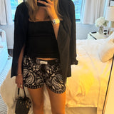 Black Bandana Shorts
