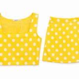 Yellow Polka Dot Set