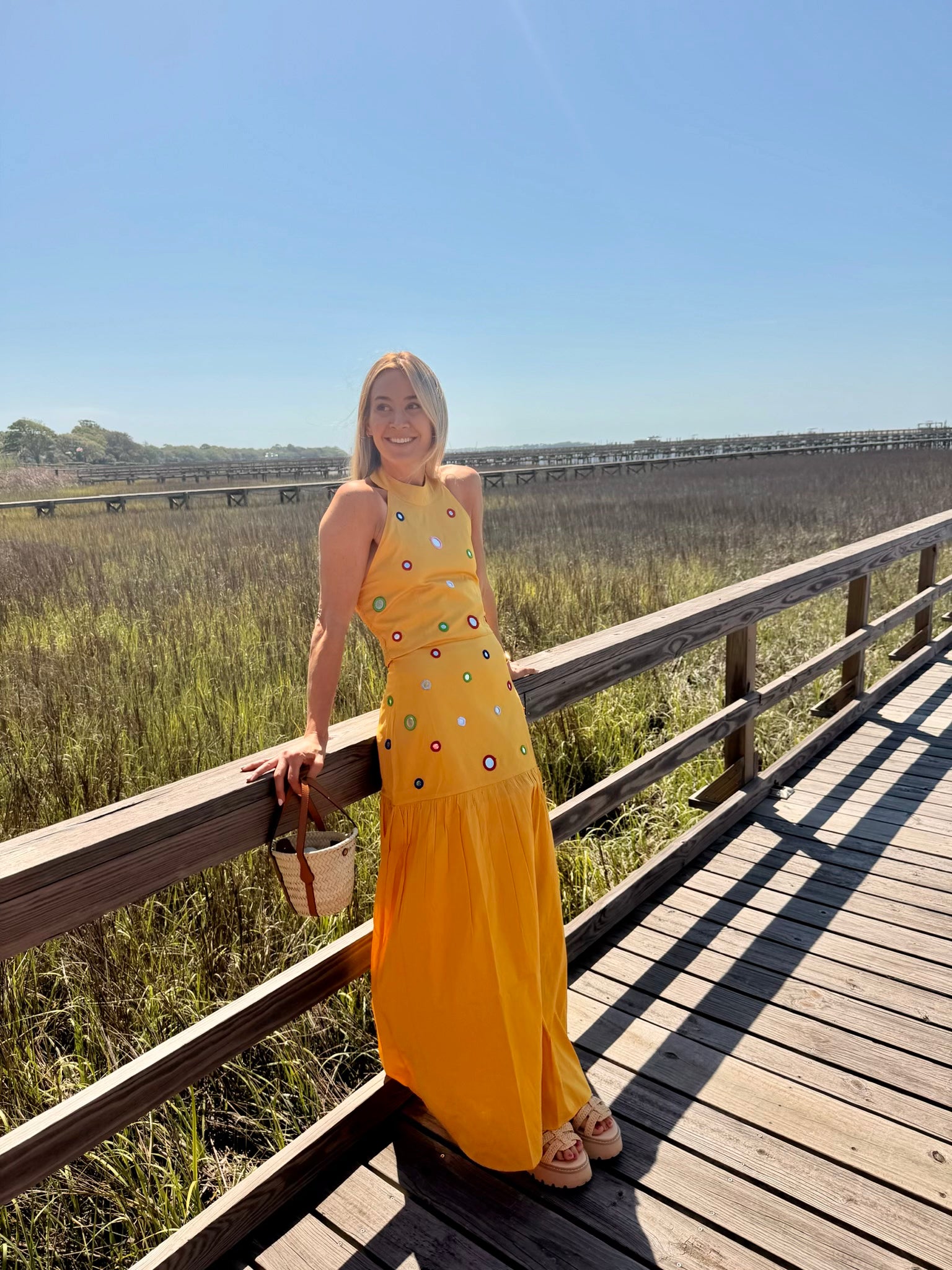 knee length dresses for ladies Adele's Bloom and Shine dress main image 1