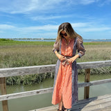 Multi Color Stripe Gigi Button Down Maxi