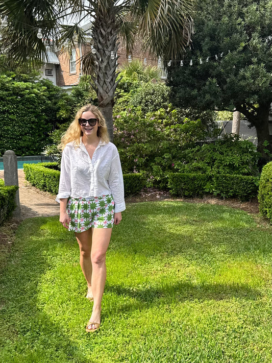 Pink & Green Star Shorts