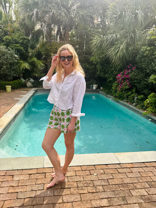 Pink & Green Star Shorts