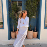 Mary Hope White Eyelet Skirt