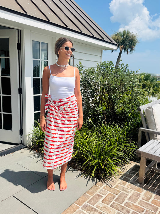Red Fish Sarong