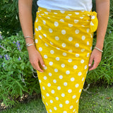 Yellow Polkadot Sarong