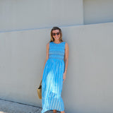 Turquoise Dotted Aimee Maxi