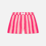 Hot Pink & Light Pink Stripes Shorts