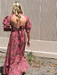 HOT PINK FLORAL MILLER MAXI