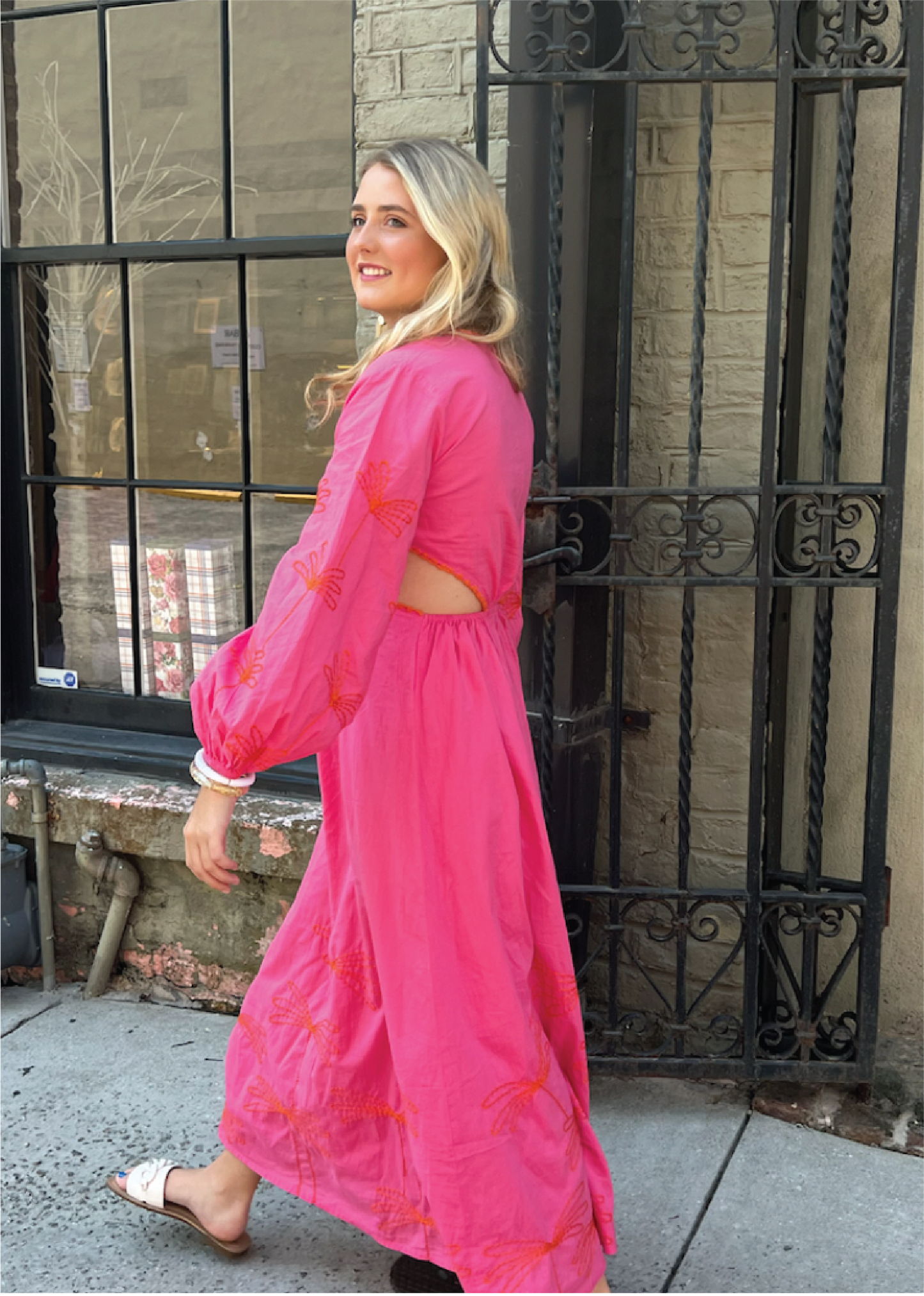 MADISON HOT PINK MAXI DRESS