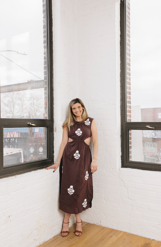 Chocolate Brown Ansley Maxi