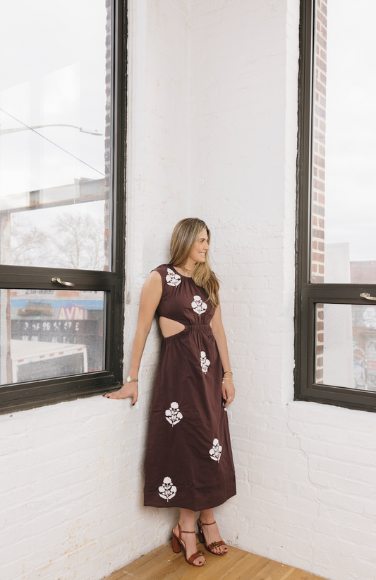 Chocolate Brown Ansley Maxi