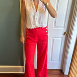 Chloe Eyelet Tie Top