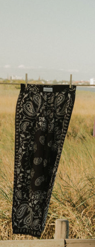 Black Bandanna Pant