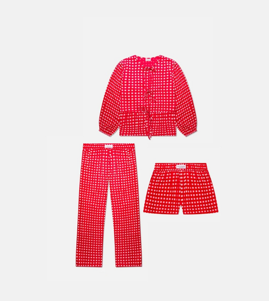 Red Checkered Set