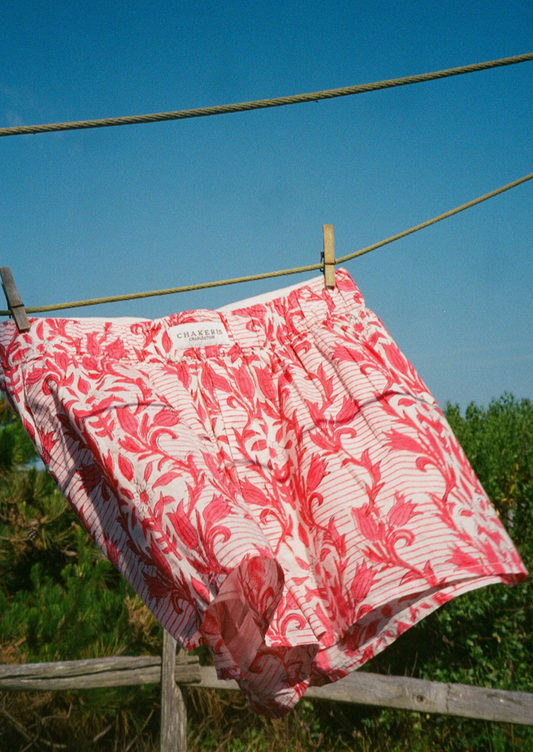 Pink Vine Shorts