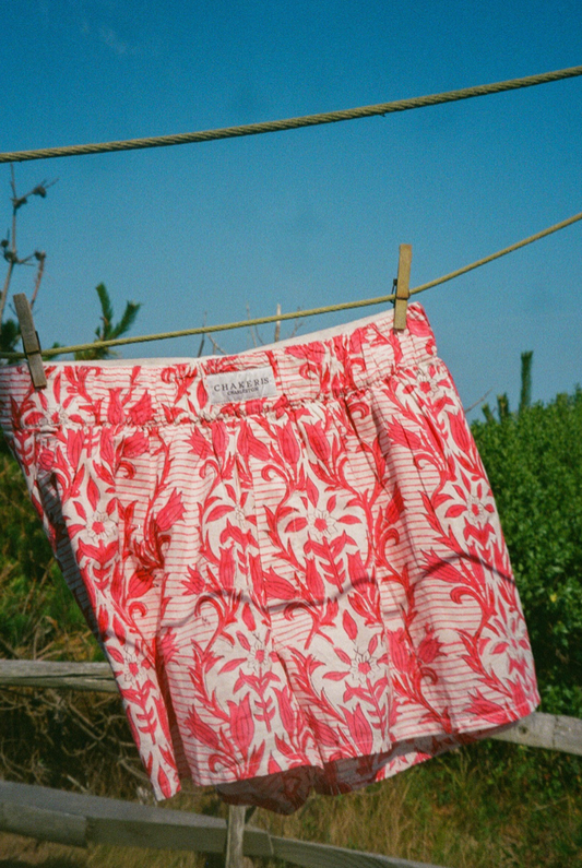 Pink Vine Shorts