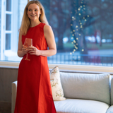 Isabella Silk Red Maxi