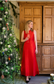 Isabella Silk Red Maxi