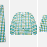 Blue & Green Checkered Set