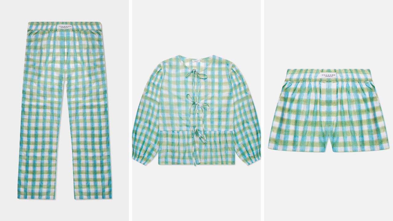 Blue & Green Checkered Set