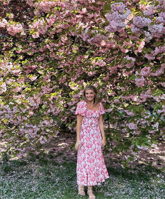 Pink Vine Mary Hope Skirt