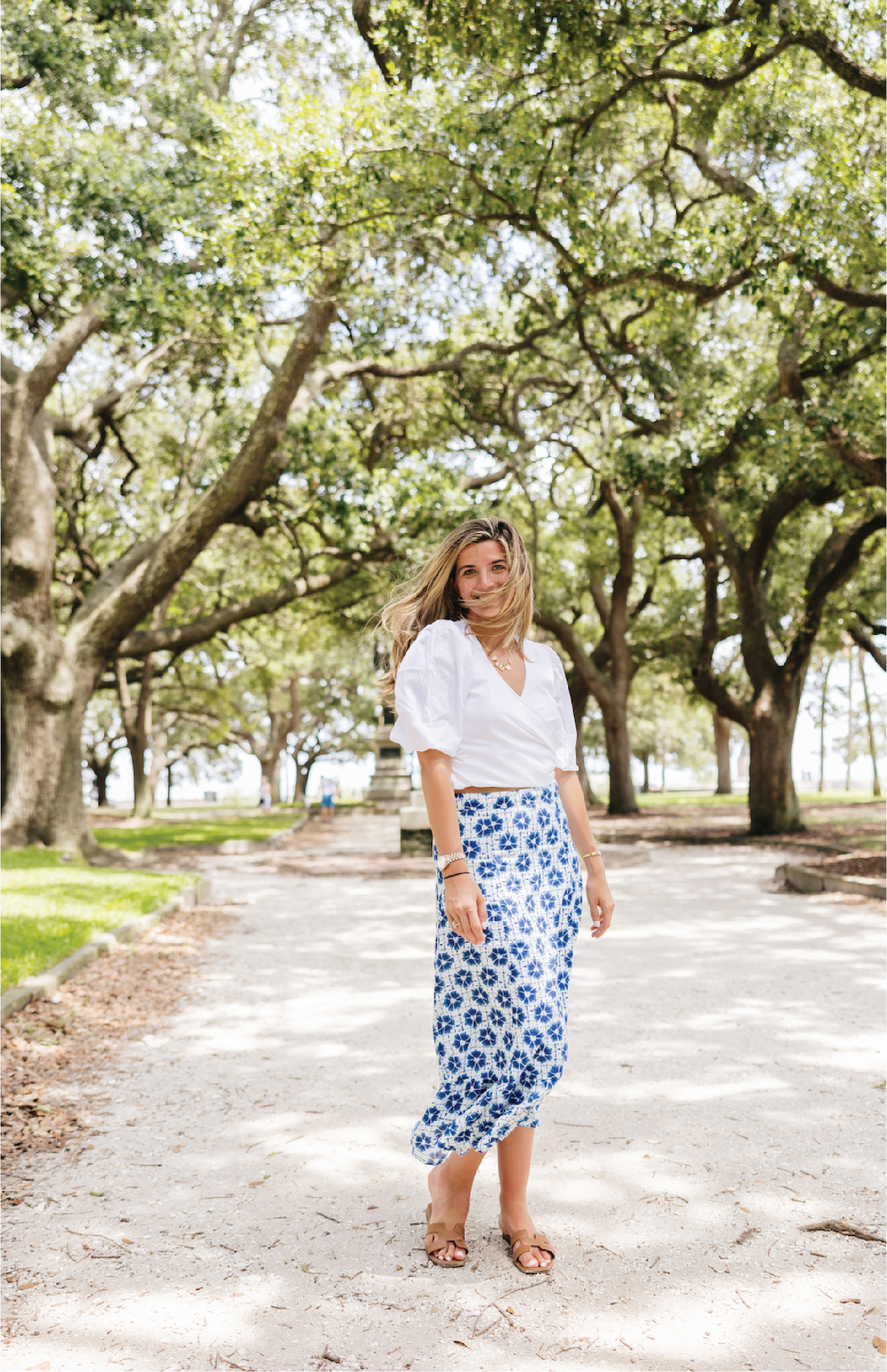 Navy Sunburst Mary Hope Skirt