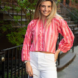 Pink Striped Carter Top